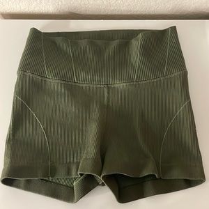 Offline Aerie Green Biker Shorts